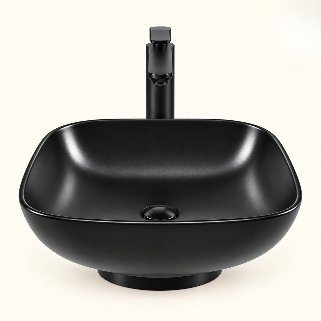 Sonet ERA SQUARE BLACK, table top basin (view 3)